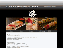 Tablet Screenshot of northbeachsushi.com